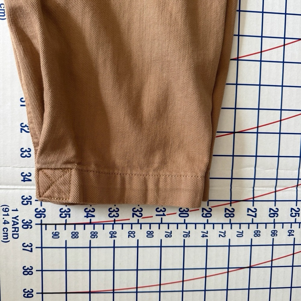 Banana Republic High Rise Tapered Utility Pants Iced Latte 12 Tan Cargo Safari - Picture 11 of 14